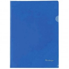Папка-уголок Berlingo жесткая,  синяя, 180мкм